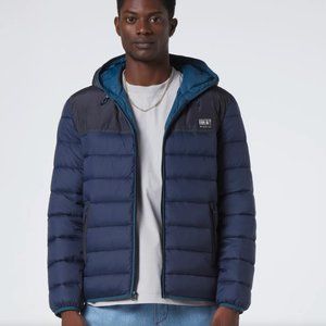 NWT: ANDREW MARC Malone Water-Resistant Color Blocked Hoodie - Size Large